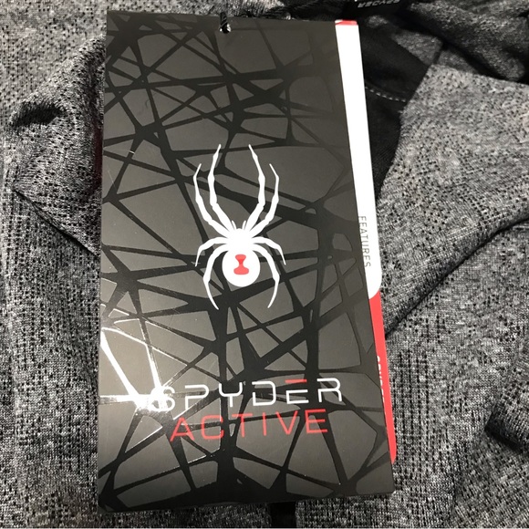 Spyder Active Charcoal/Black Quick Dry Short Sleeve T-Shirt - Picture 6 of 8